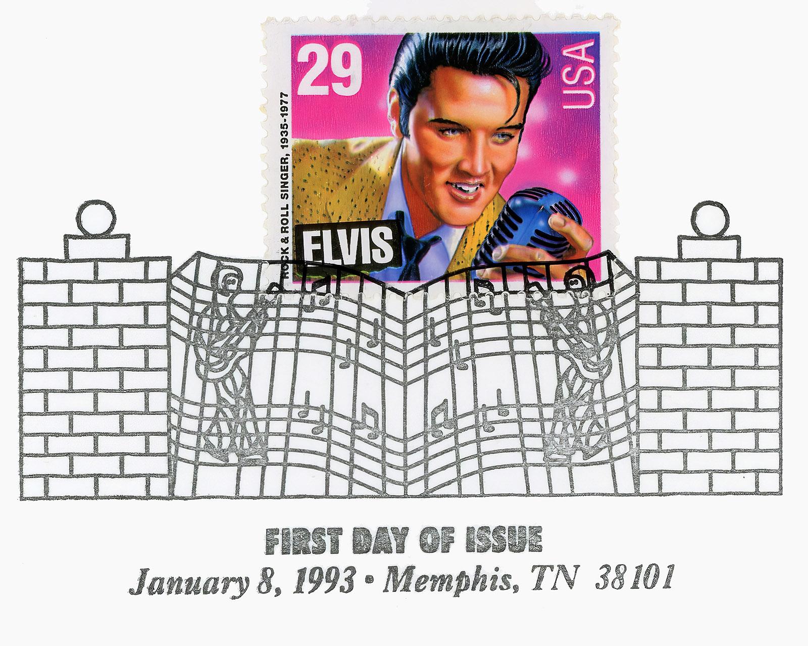 Elvis Briefmarke des USPS